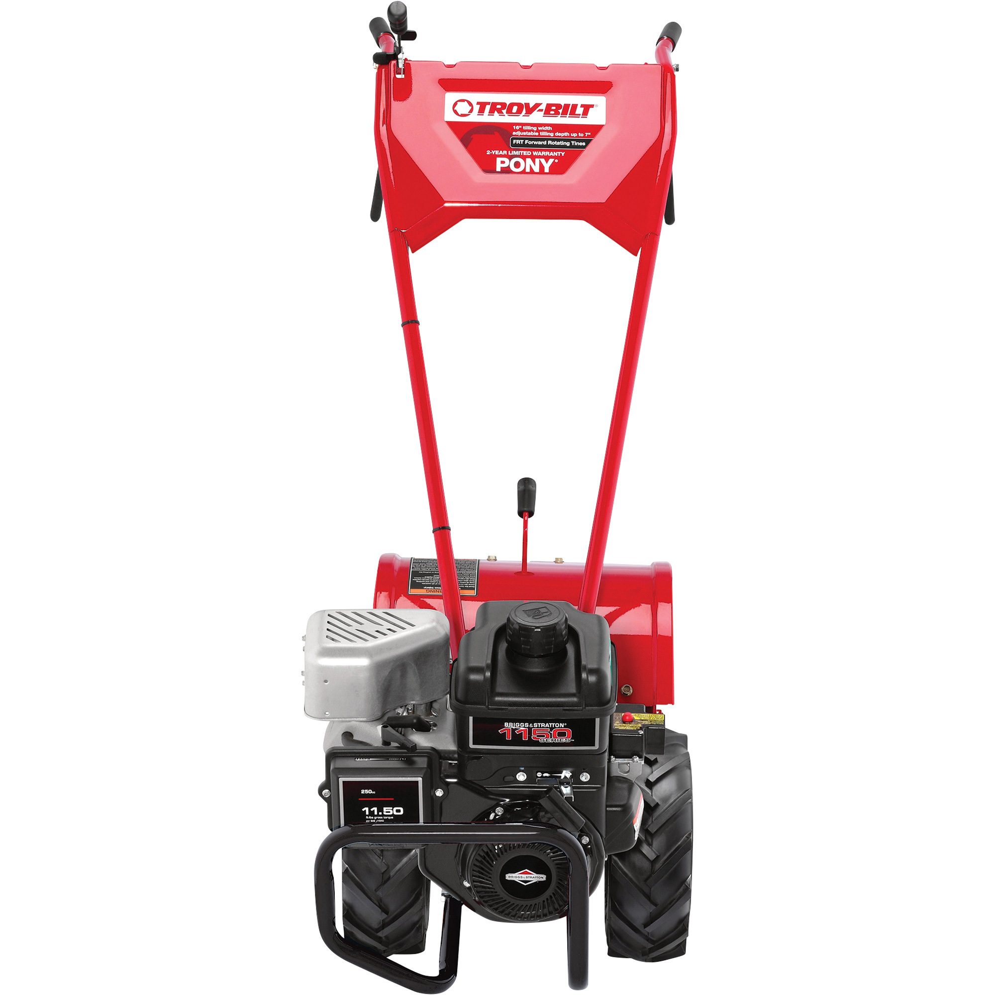 Troy-Bilt Pony Rear Tine Tiller, 16in. Tilling Width, 7in. Tilling Depth, 250cc Briggs & Stratton Engine, Model# 21A-492RB66